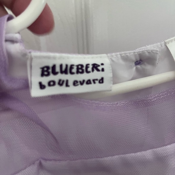 Blueberi boulevard girls 4T Rainbow Tulle Dress with Gem Detail - Picture 4 of 5